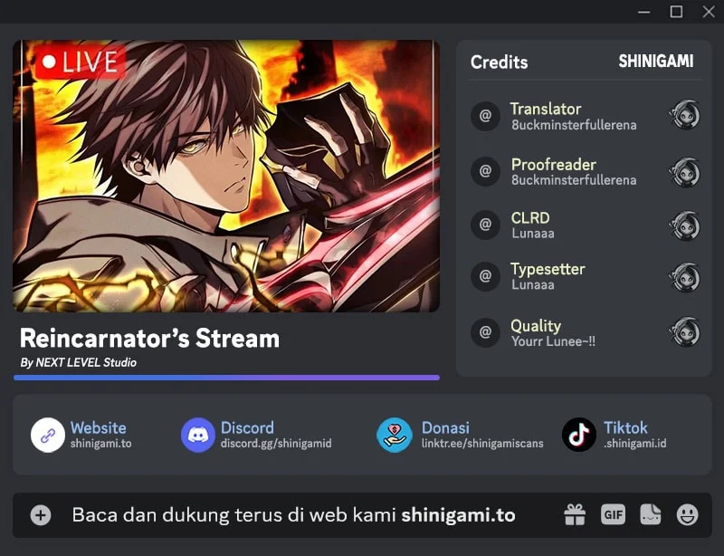 Reincarnator’s Stream Bab 36 halaman 1
