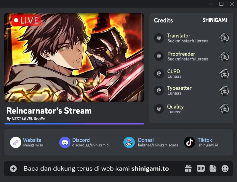 Reincarnator’s Stream Bab 37 halaman 1