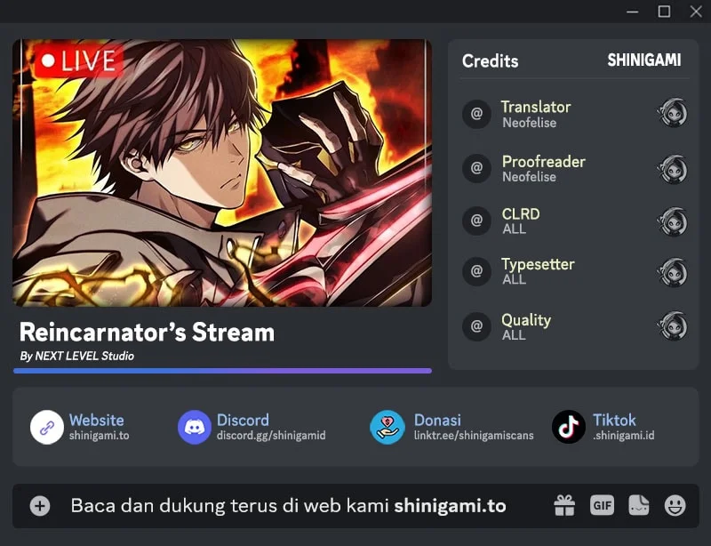 Reincarnator’s Stream Bab 52 halaman 1