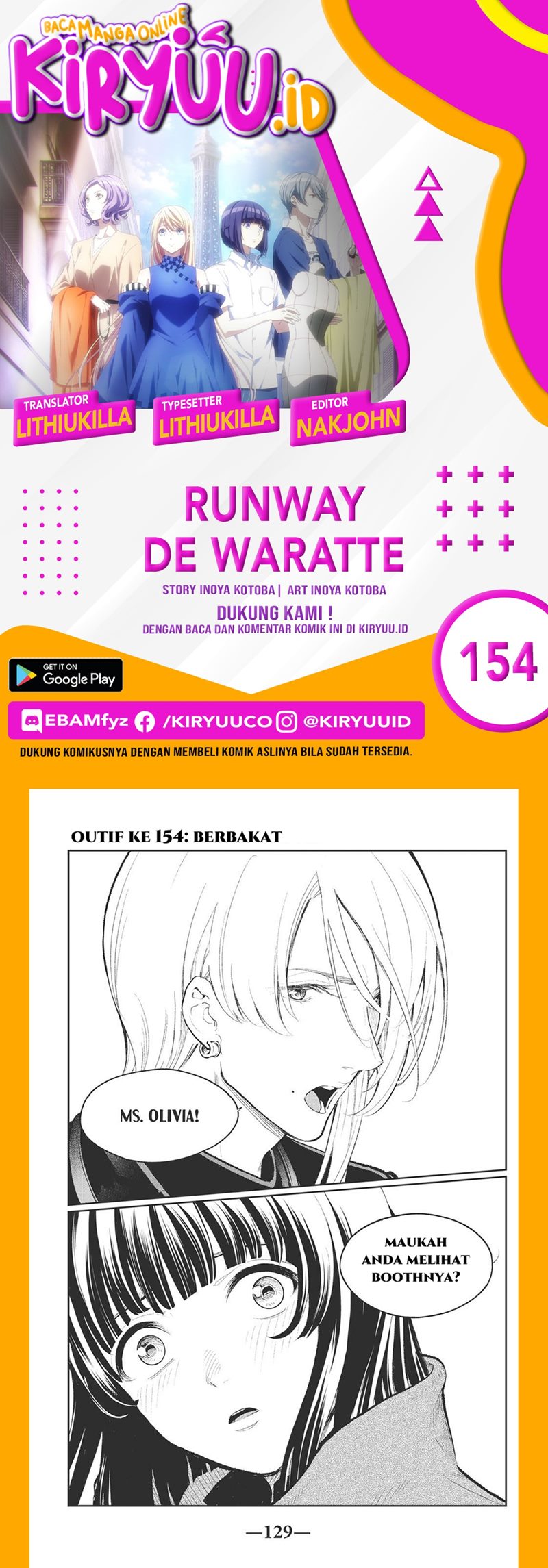 Runway de Waratte Bab 154 halaman 1