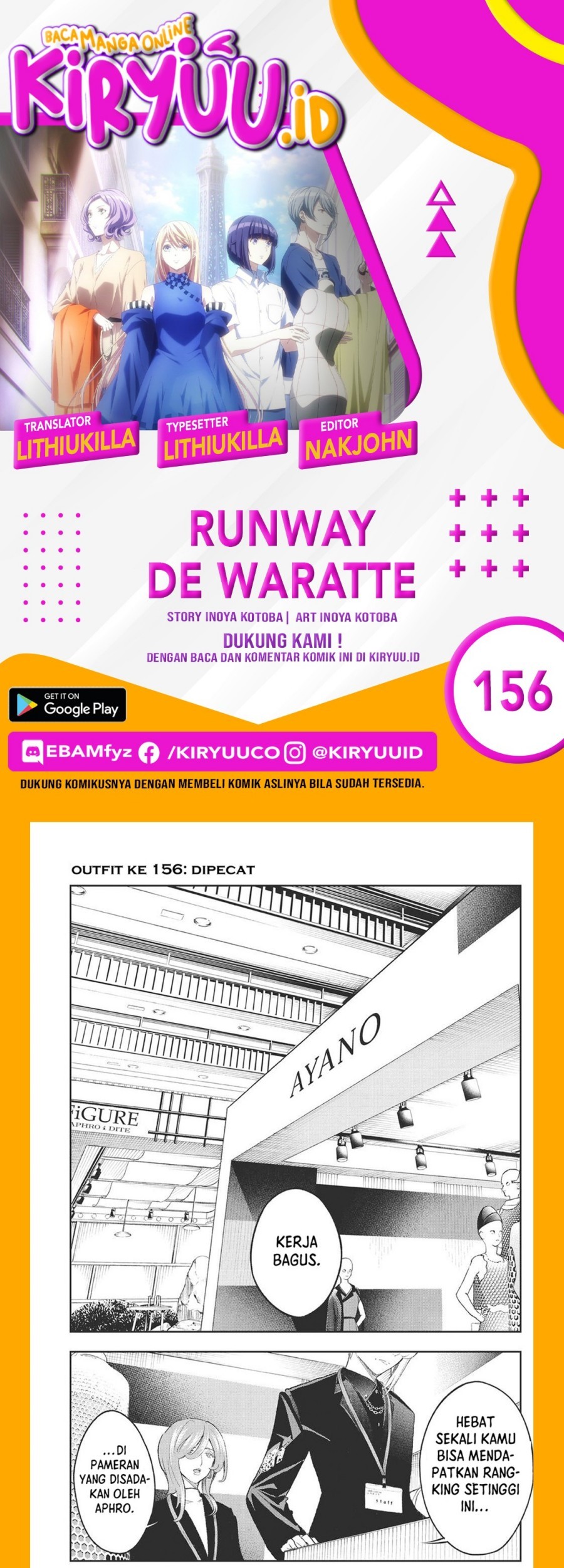 Runway de Waratte Bab 156 halaman 1