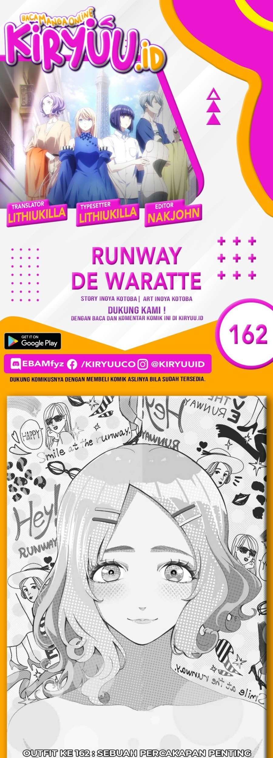 Runway de Waratte chapter 162 halaman 1