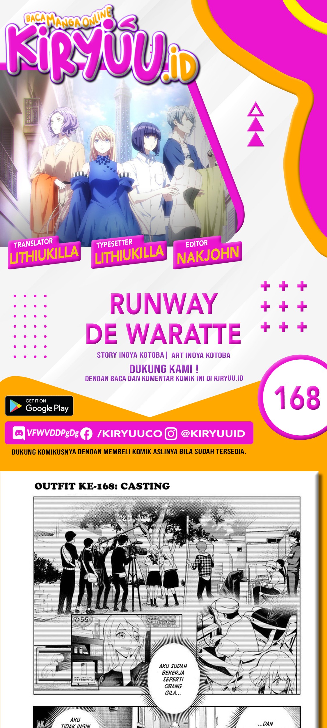 Runway de Waratte Bab 168 halaman 1