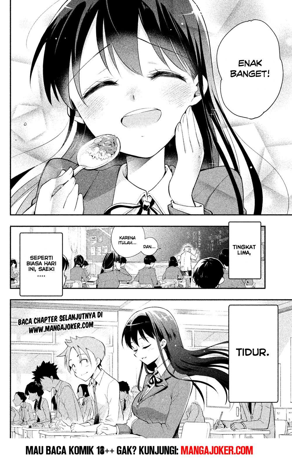 Saeki-san wa Nemutteru chapter 9 halaman 18