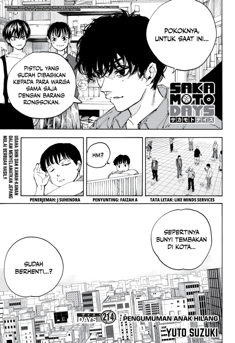 Sakamoto Days chapter 214 halaman 1