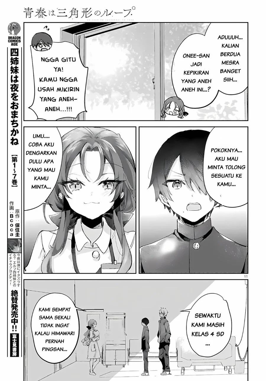 Seishun wa Sankakkei no Loop Bab 13 halaman 11