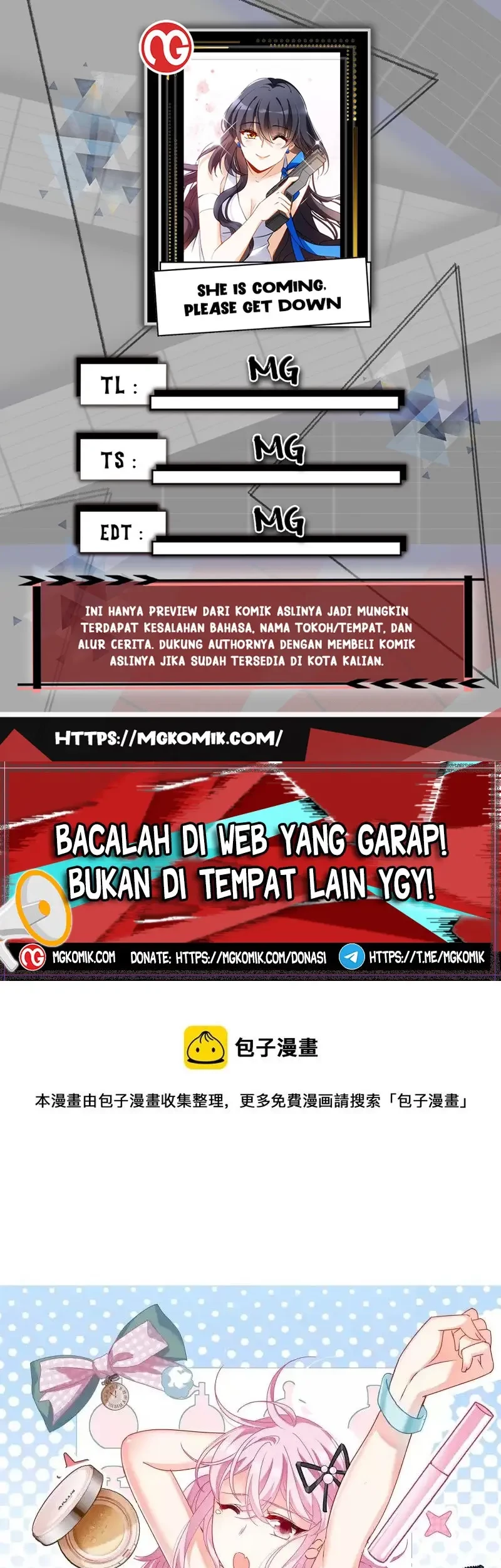 She Is Coming, Please Get Down! chapter 92.3 halaman 1