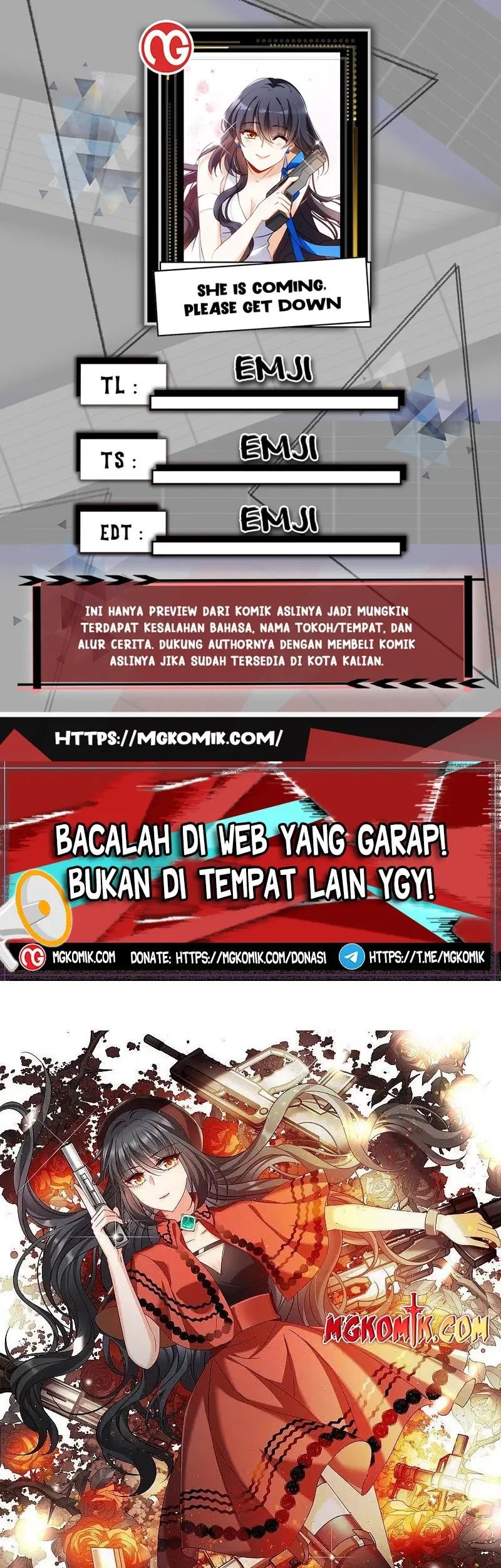 She Is Coming, Please Get Down! chapter 99.2 halaman 1