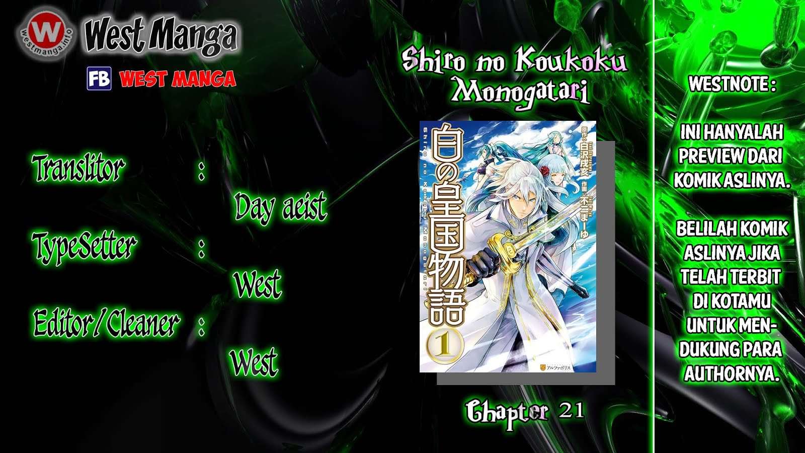 Shiro no Koukoku Monogatari chapter 22 halaman 1