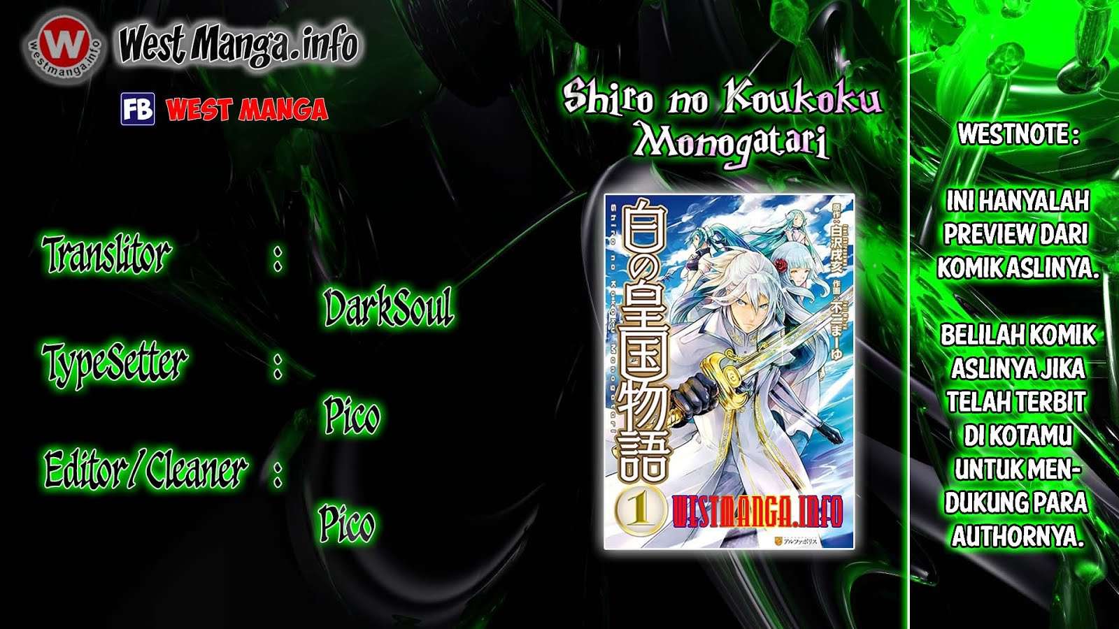Shiro no Koukoku Monogatari Bab 43 halaman 1