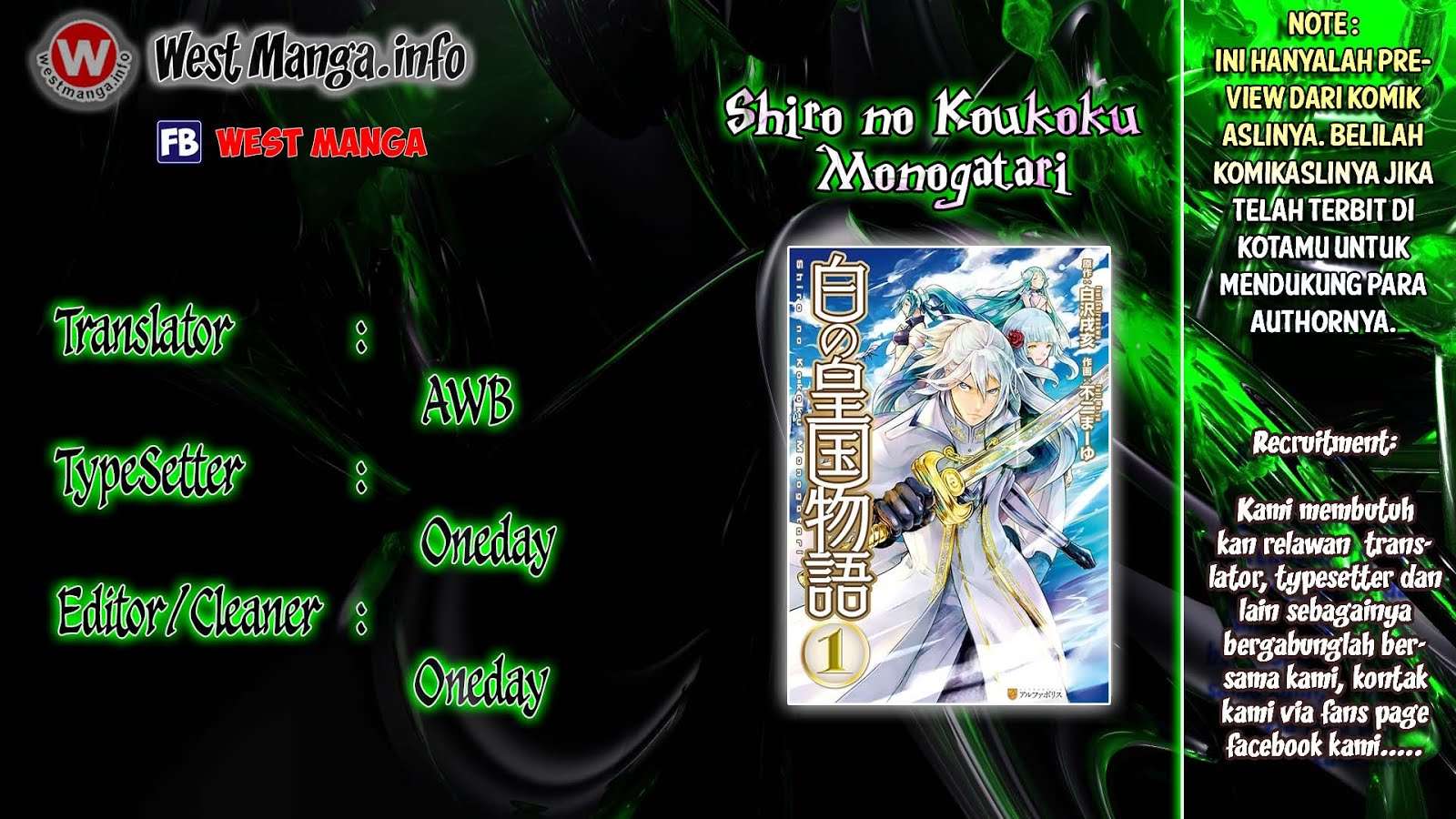 Shiro no Koukoku Monogatari Bab 55 halaman 1