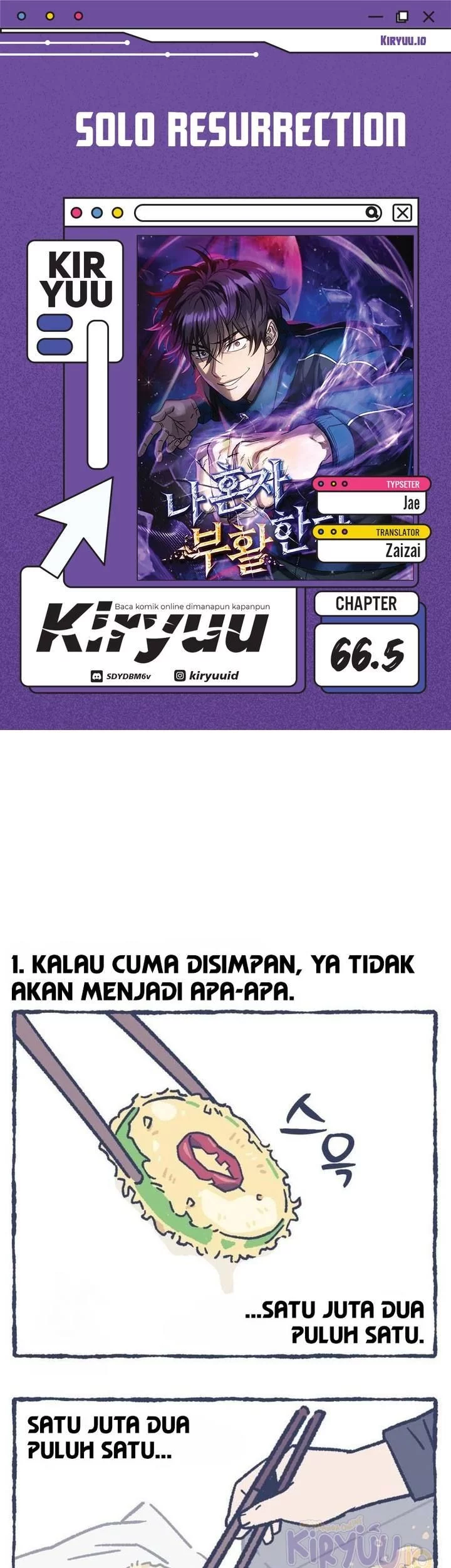 Solo Resurrection Bab 66.5 halaman 1