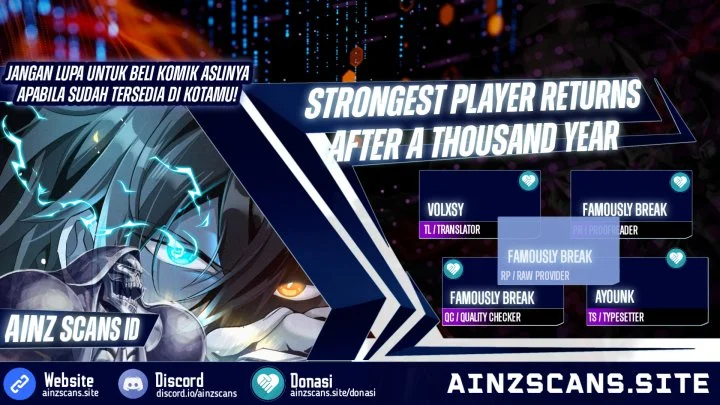 Strongest Player Returns After A Thousand Years Bab 3 halaman 1