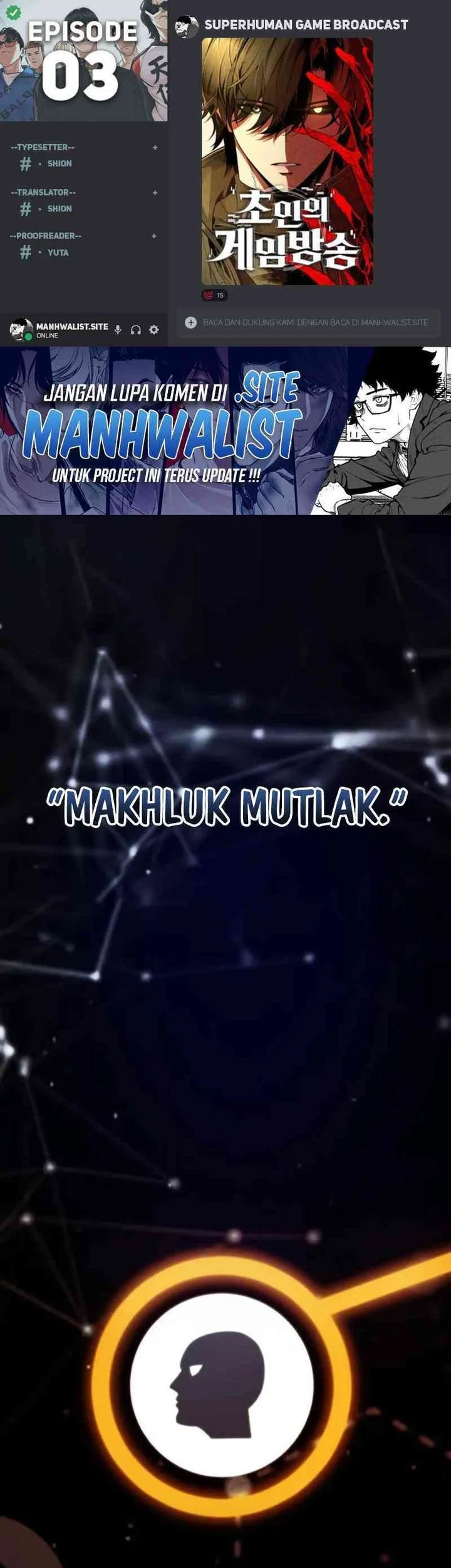 Superhuman Game Broadcast Bab 3 halaman 1