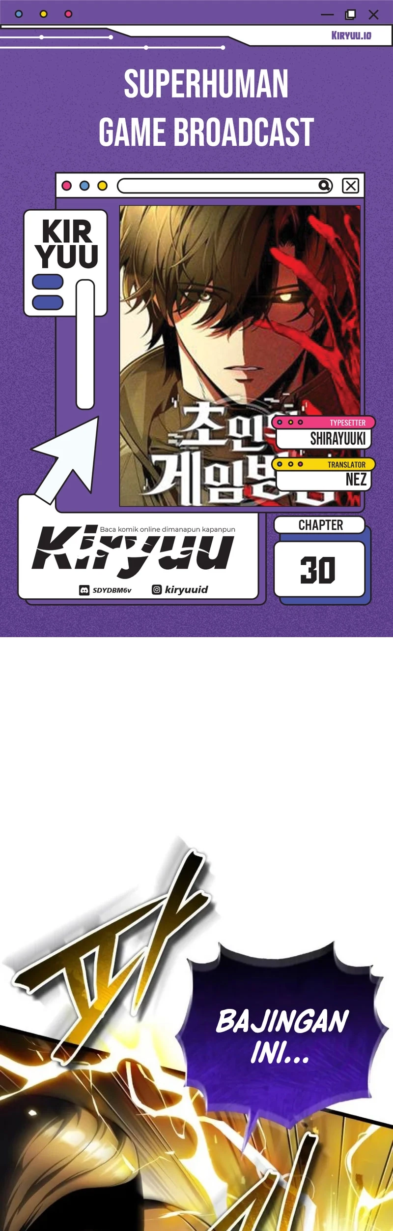Superhuman Game Broadcast chapter 30 halaman 1