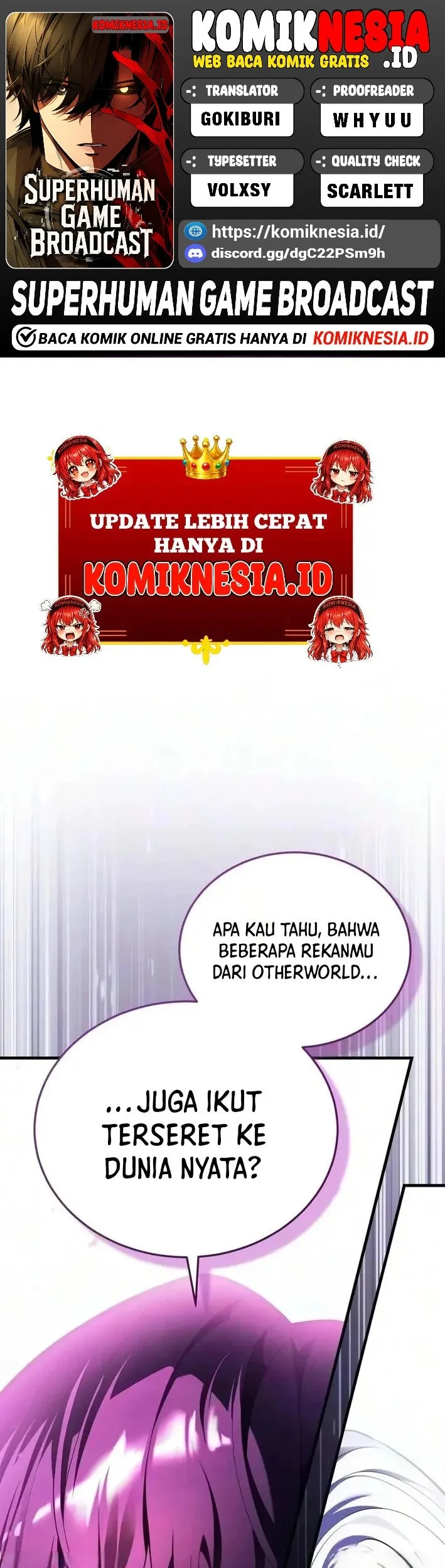 Superhuman Game Broadcast Bab 40 halaman 1