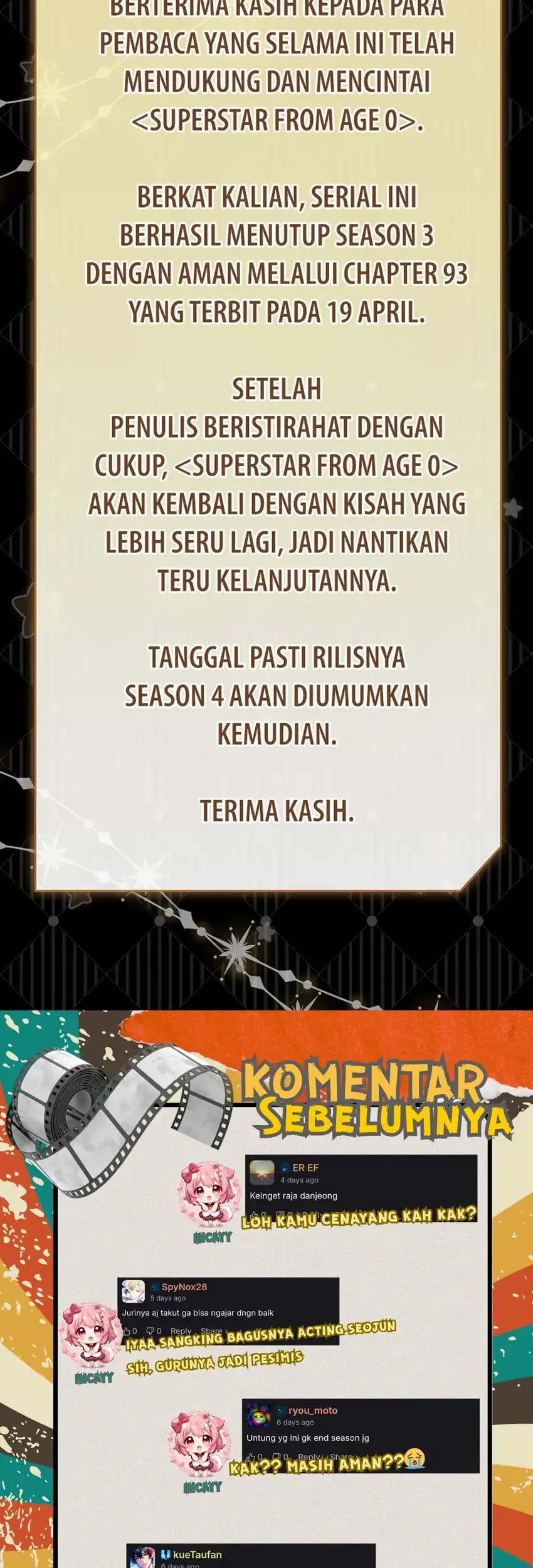 Superstar From Age 0 chapter 93 halaman 69