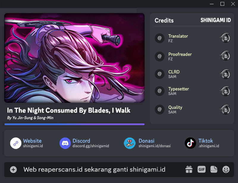 Sword Fanatic Wanders Through The Night chapter 75 halaman 1
