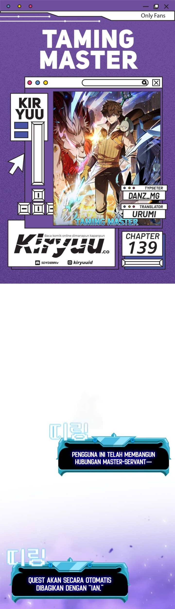 Taming Master Bab 139 halaman 1