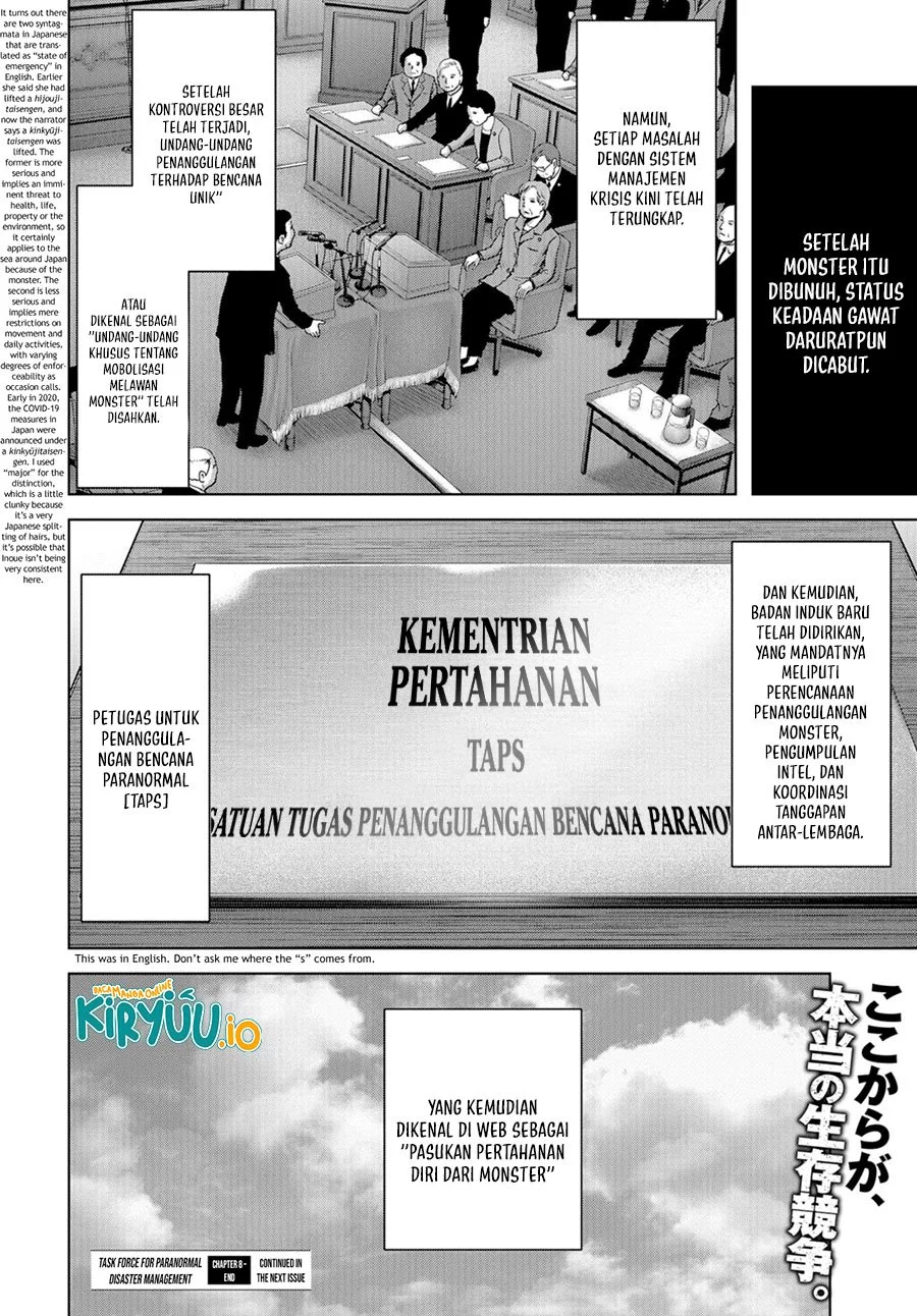 Task Force for Paranormal Disaster Management chapter 8.2 halaman 30