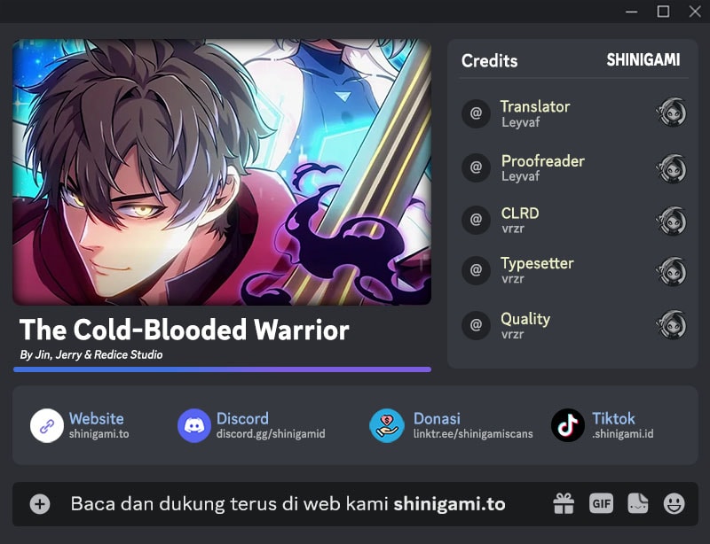 The Cold-Blooded Warrior Bab 9 halaman 1