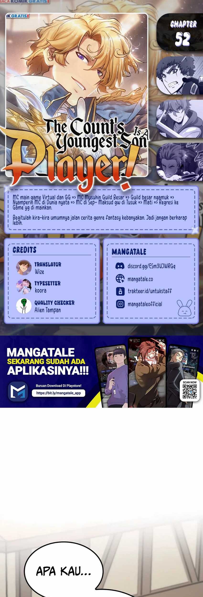 The Count’s Youngest Son Is A Player! chapter 52 halaman 1