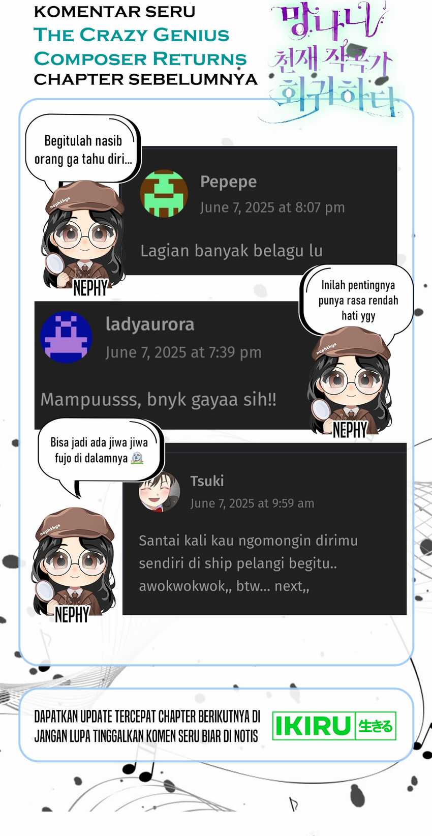 The Crazy Genius Composer Returns Bab 70 halaman 90