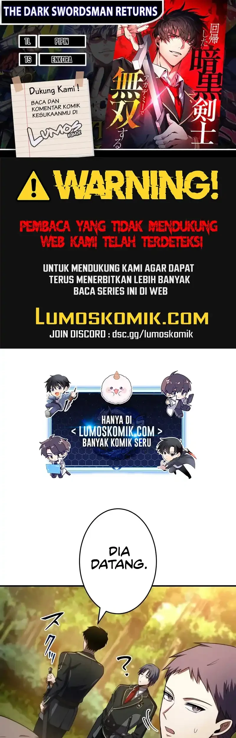 The Dark Swordsman Returns Bab 34 halaman 1