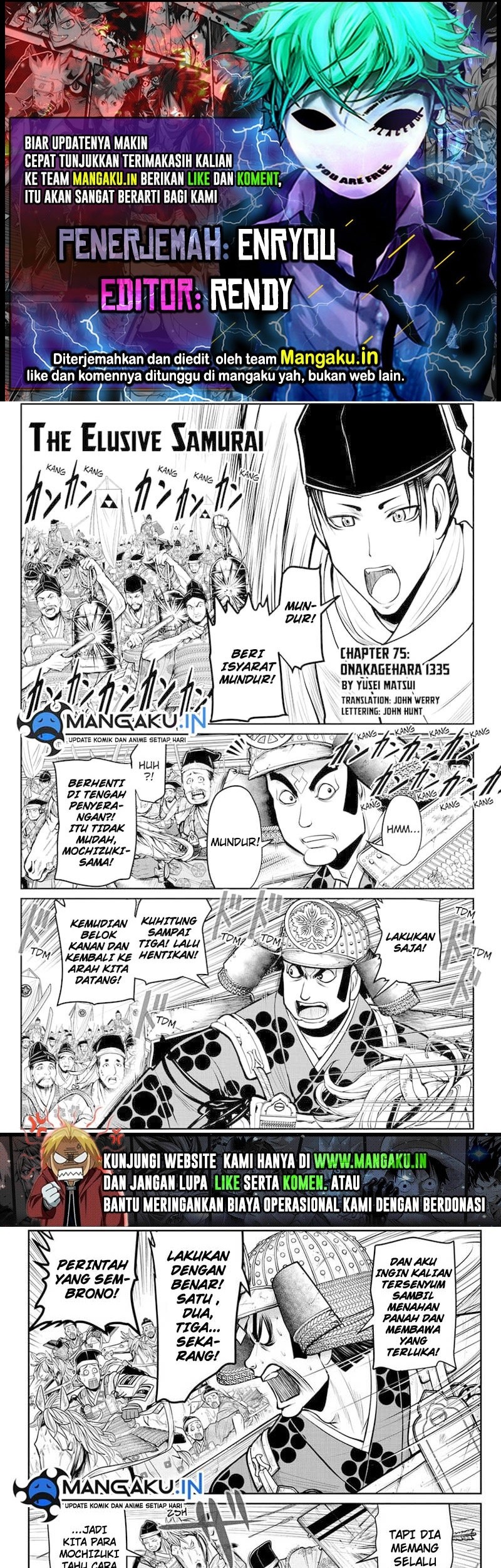 The Elusive Samurai chapter 75 halaman 1