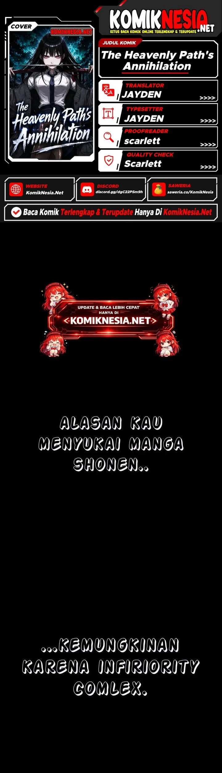 The Heavenly Path’s Annihilation Bab 1 halaman 1