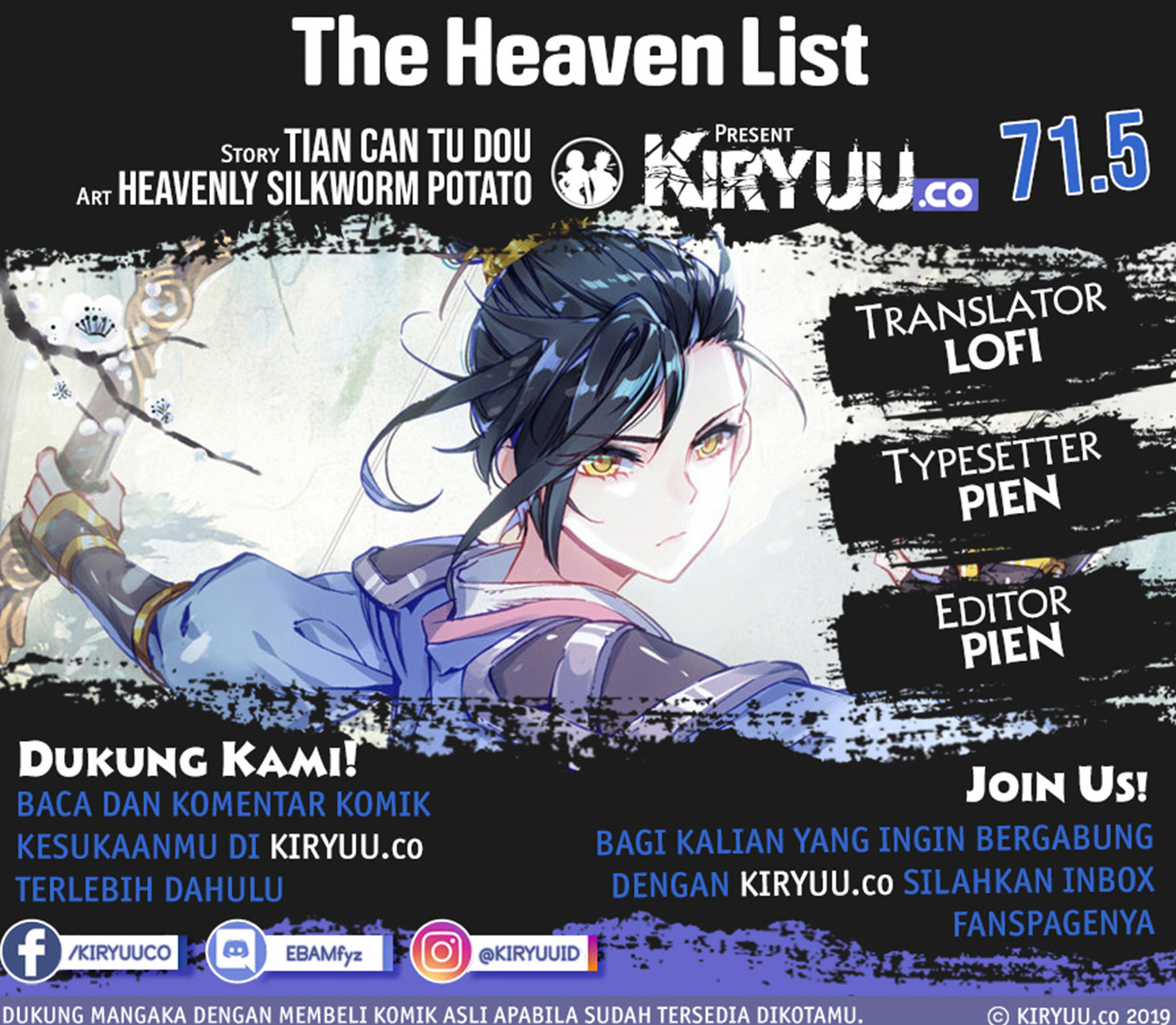 The Heaven’s List Bab 71.5 halaman 1