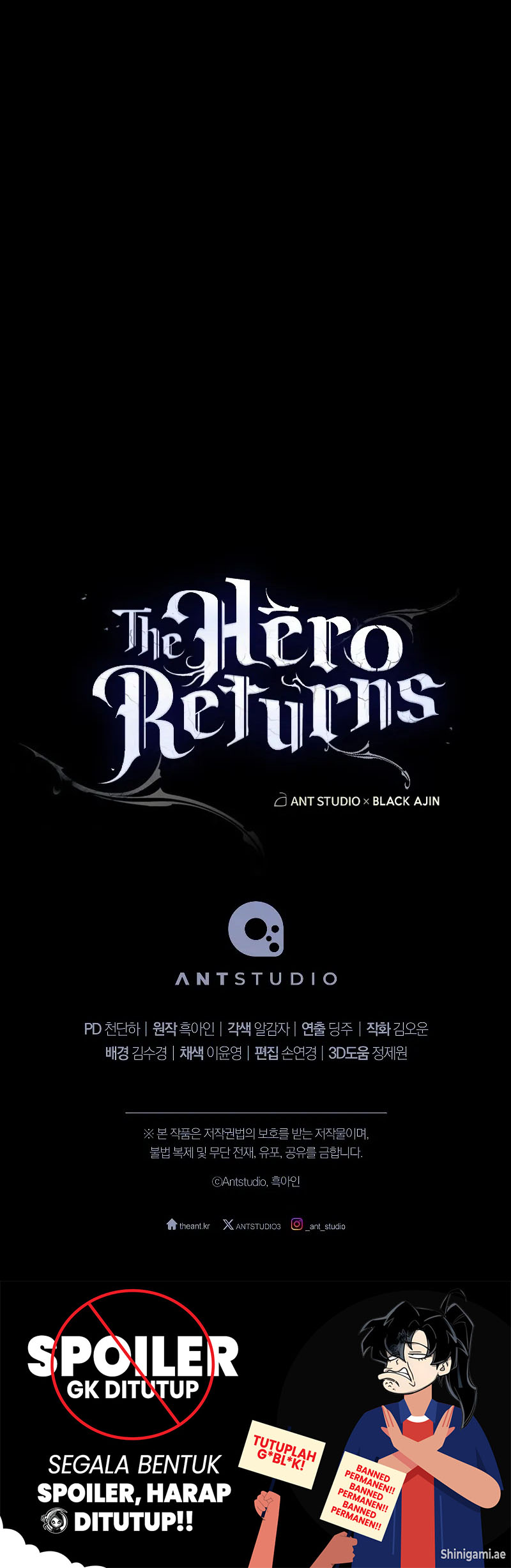 The Hero Returns Bab 102 halaman 74