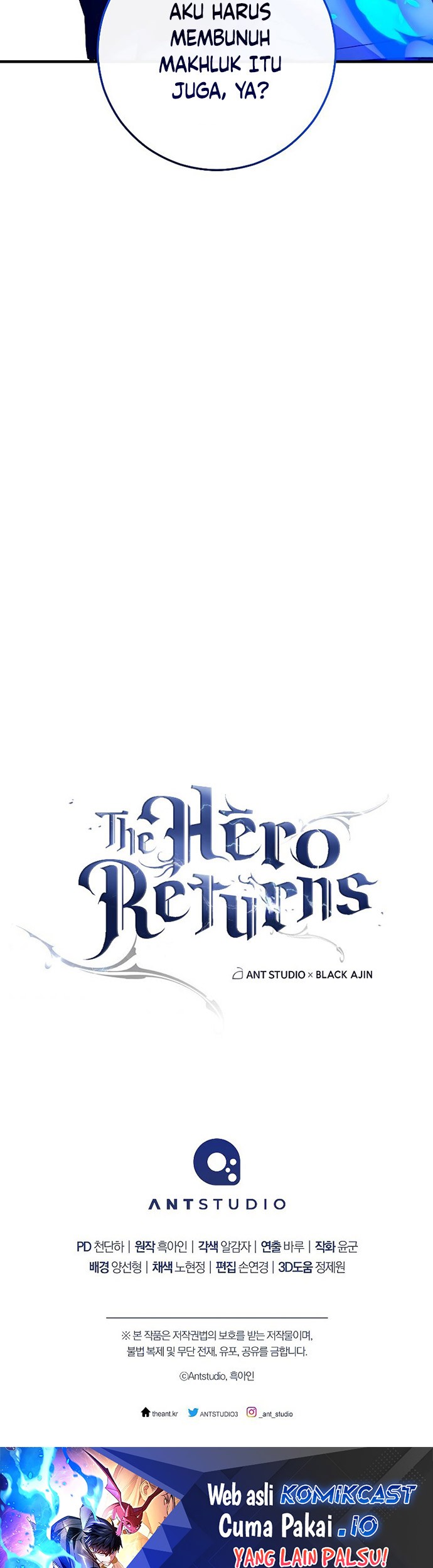 The Hero Returns Bab 67 halaman 102