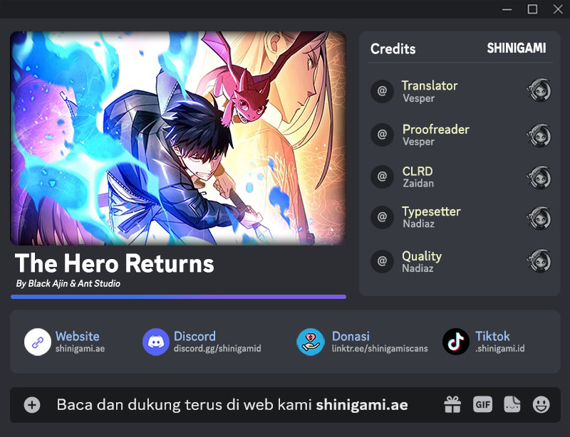 The Hero Returns Bab 98 halaman 1