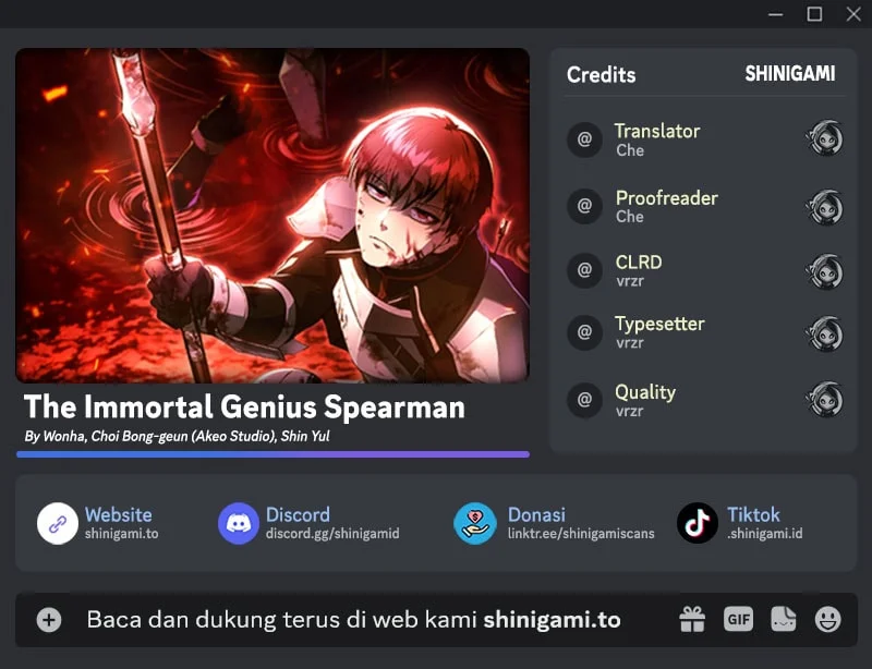 The Immortal Genius Spearman chapter 5 halaman 1