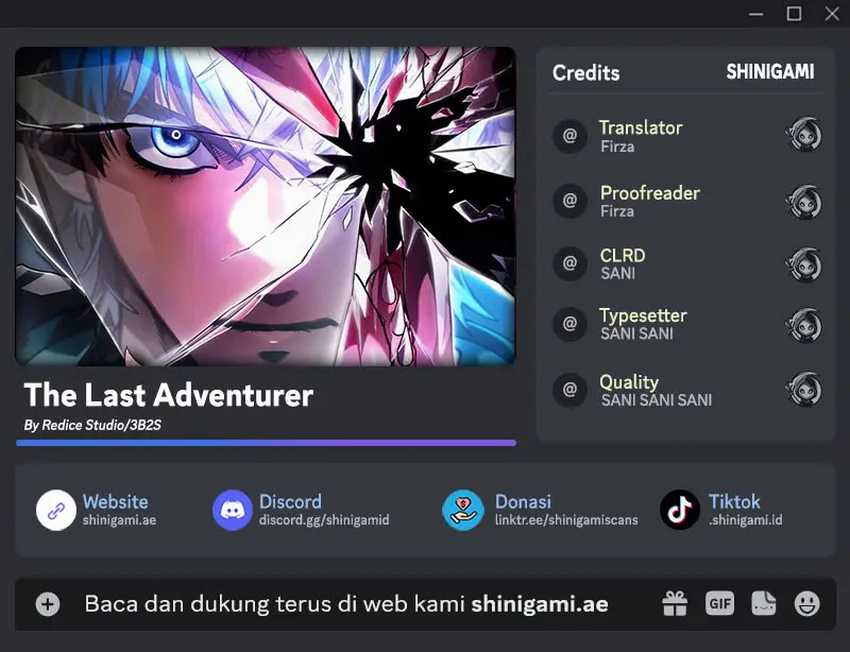 The Last Adventurer Bab 39 halaman 1