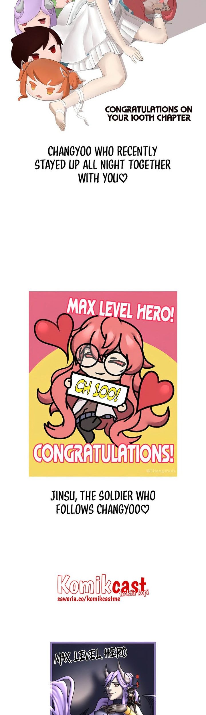 The MAX leveled hero will return! Bab 100 halaman 75