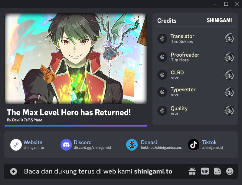 The MAX leveled hero will return! Bab 207 halaman 1