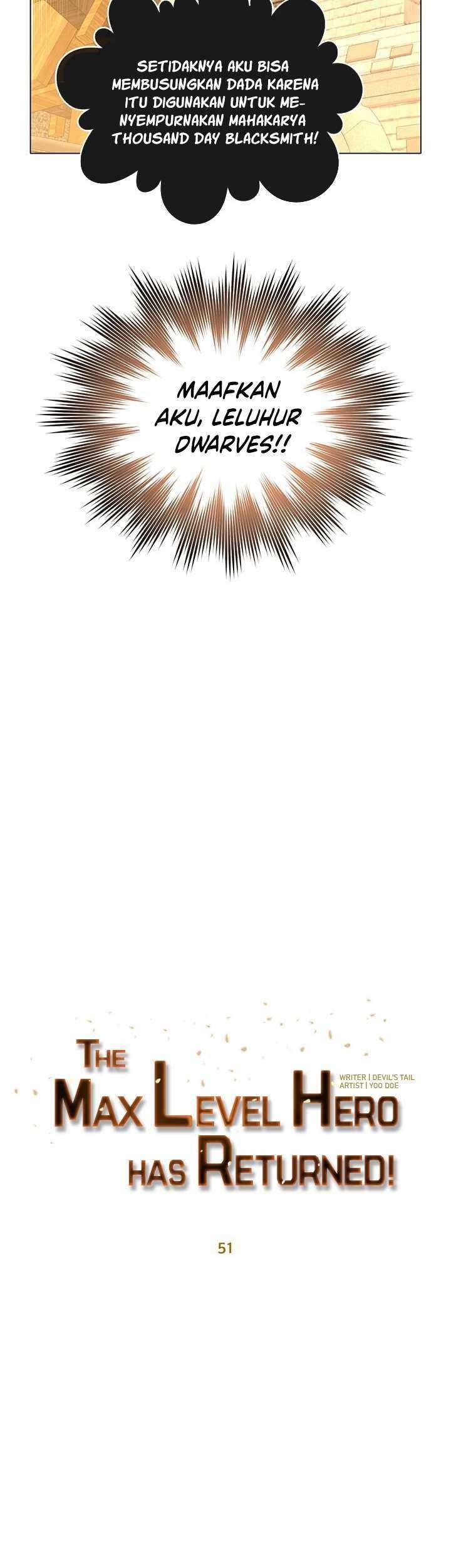 The MAX leveled hero will return! chapter 51 halaman 27