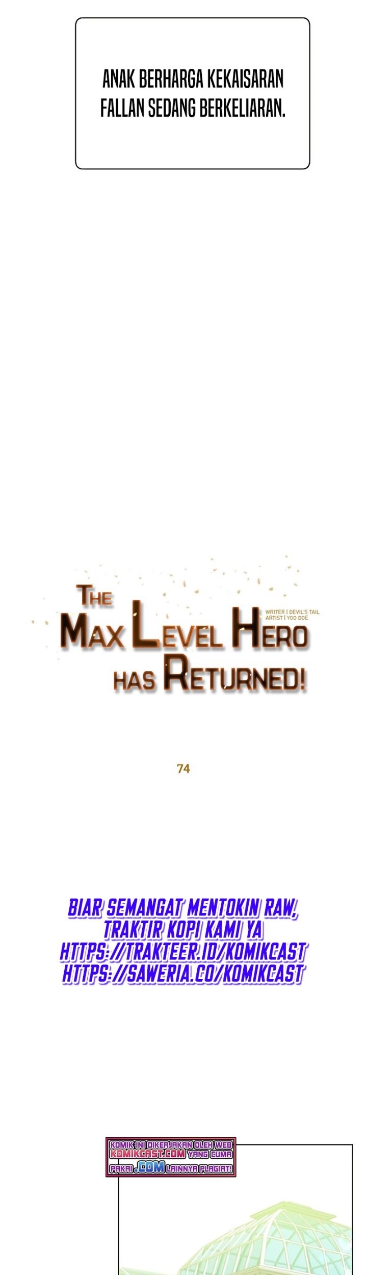 The MAX leveled hero will return! Bab 74 halaman 41