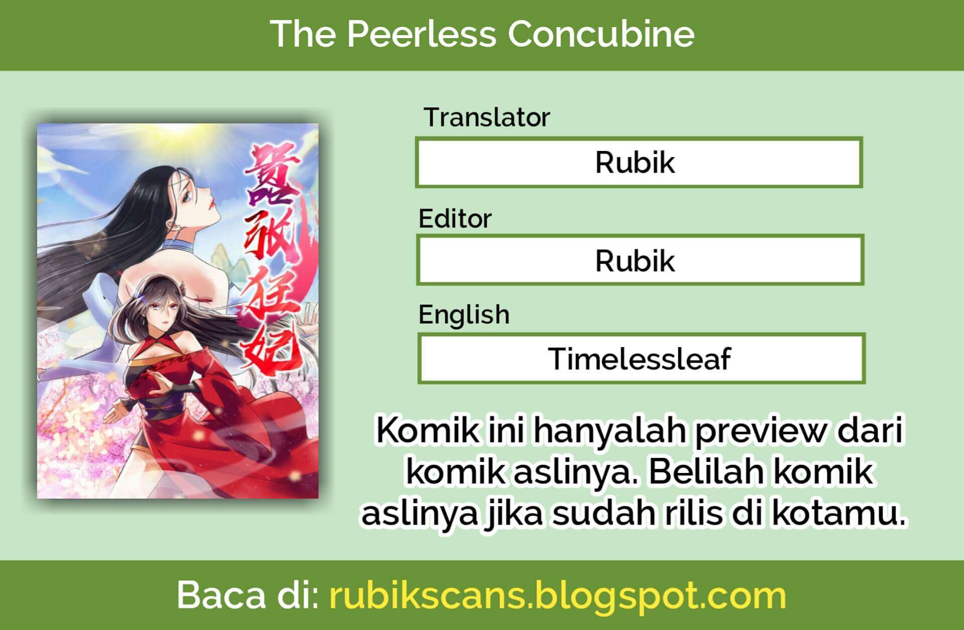 The Peerless Concubine chapter 3 halaman 1