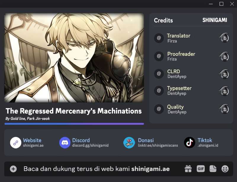 The Regressed Mercenary’s Machinations chapter 02 halaman 1