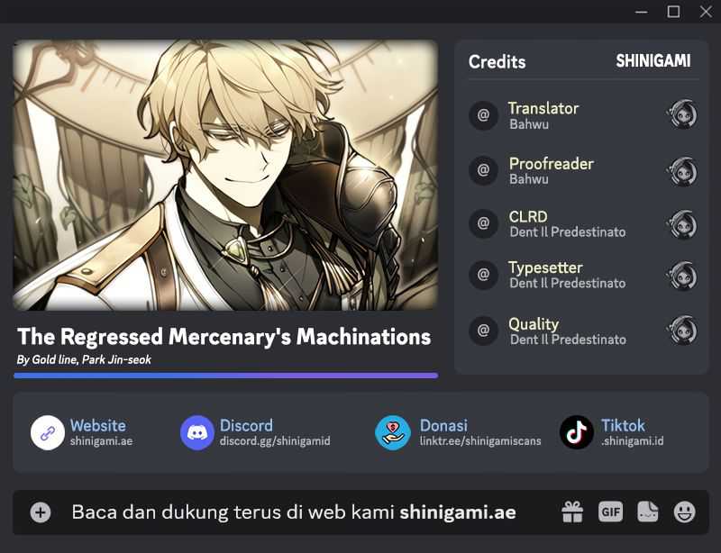 The Regressed Mercenary’s Machinations chapter 13 halaman 1