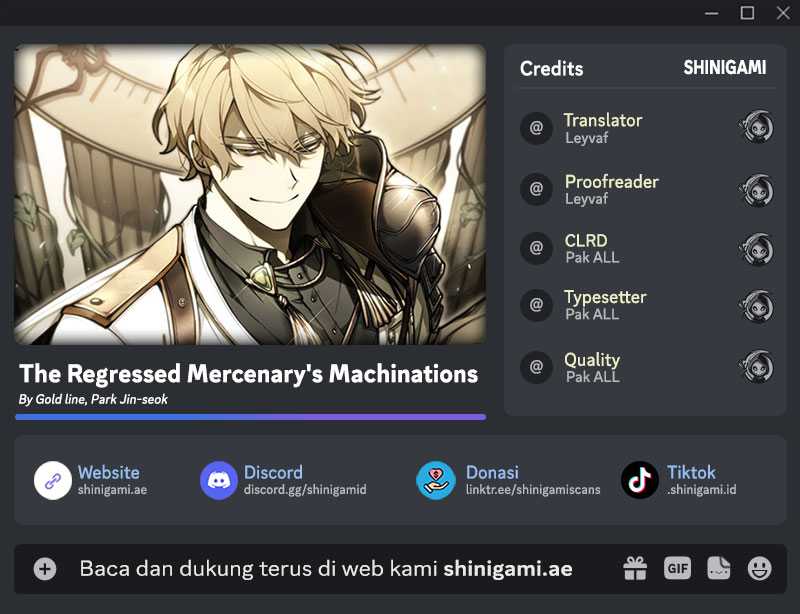 The Regressed Mercenary’s Machinations chapter 21 halaman 1