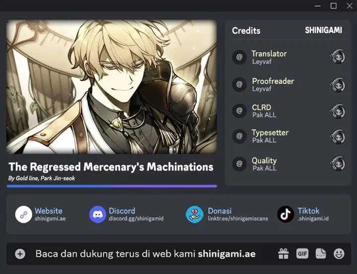 The Regressed Mercenary’s Machinations chapter 36 halaman 1