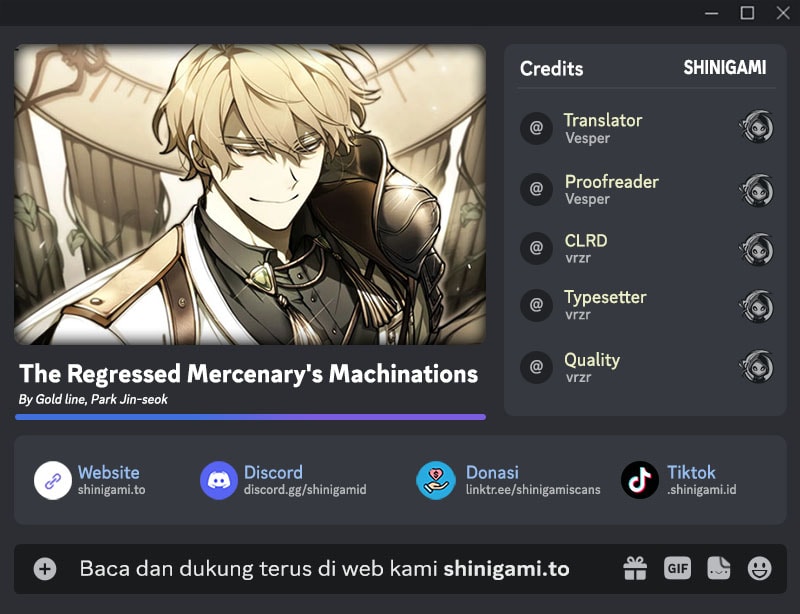 The Regressed Mercenary’s Machinations chapter 49 halaman 1