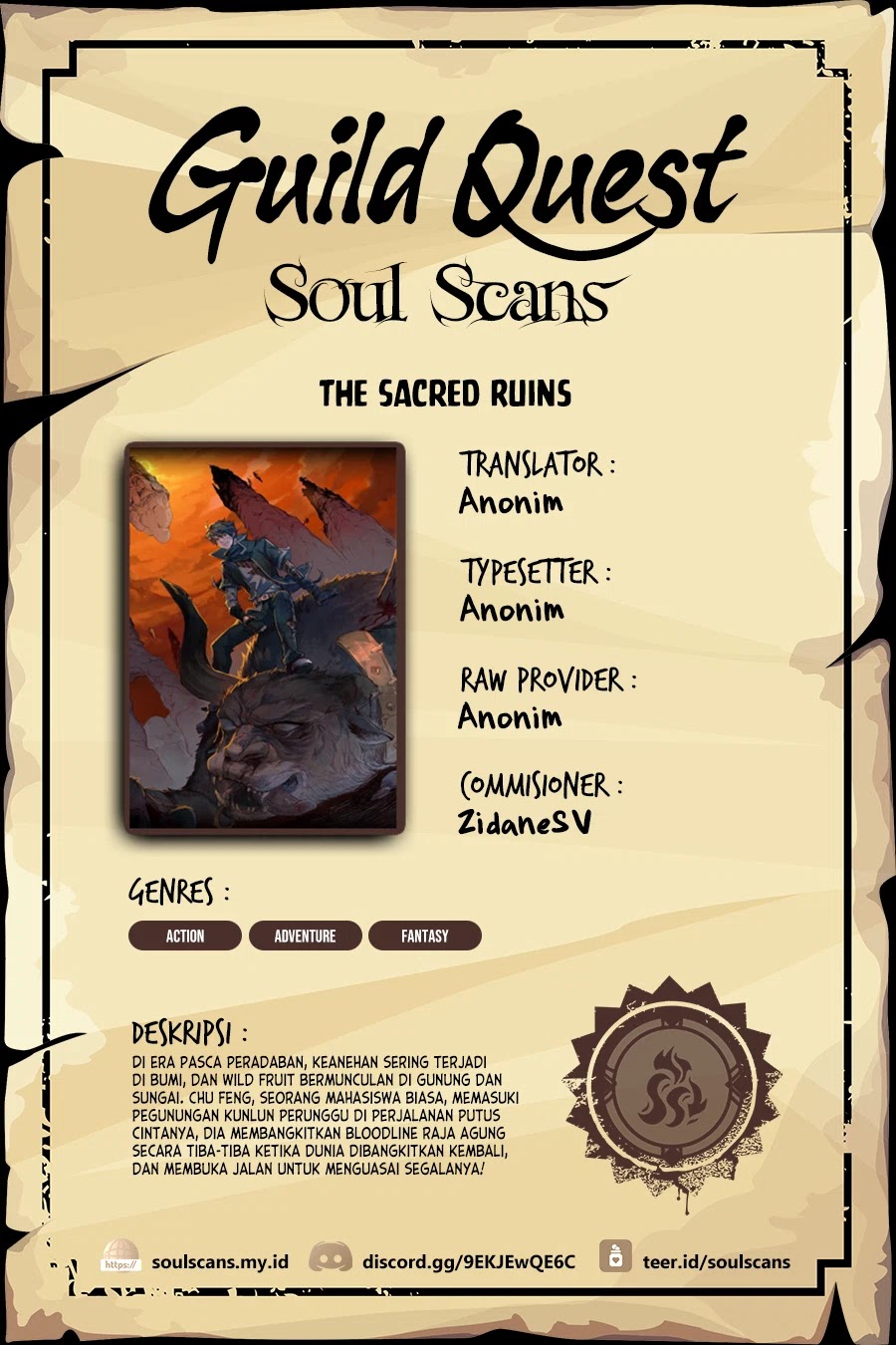 The Sacred Ruins chapter 113 halaman 1
