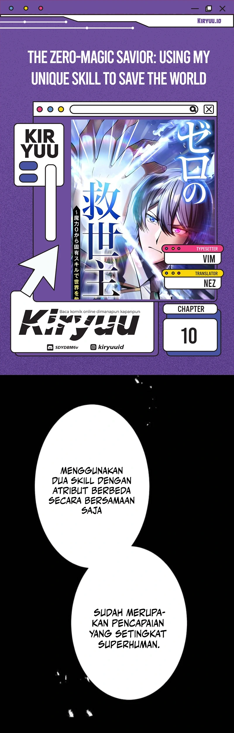 The Zero-Magic Savior: Using My Unique Skill to Save the World Bab 10 halaman 1