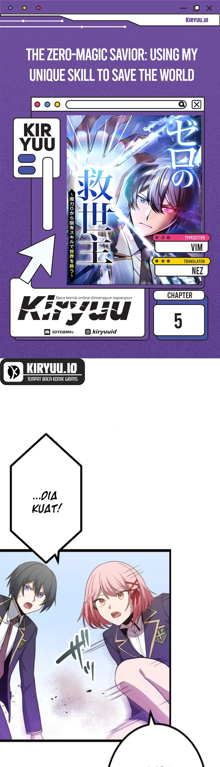 The Zero-Magic Savior: Using My Unique Skill to Save the World chapter 5 halaman 1