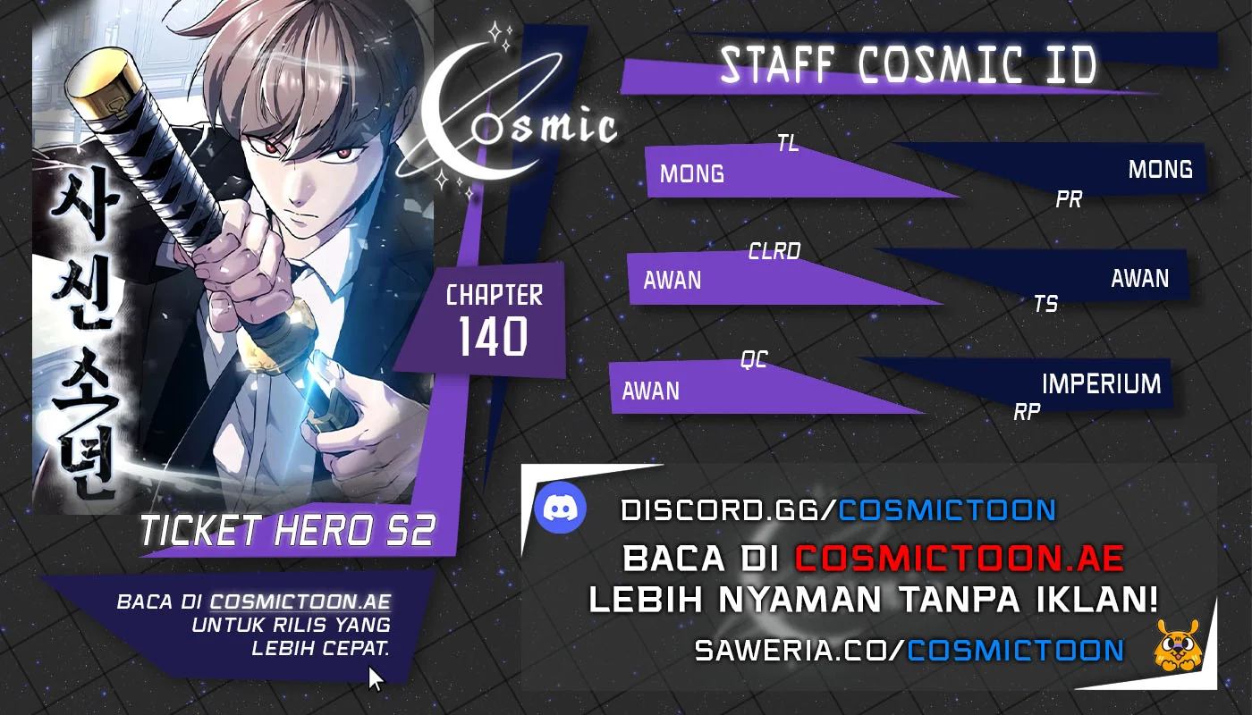 Ticket Hero S2 Bab 140 halaman 1
